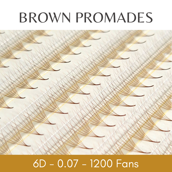 6D 0.07 BROWN Promade Fans - Megabox - 1200 Fans