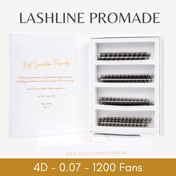 4D 0.07 Promade Fans - Lashline - 1200 Fans