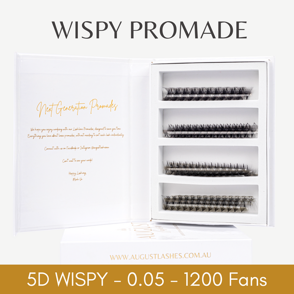5D 0.05 Wispy Promade Fans - Lashline - 1200 Fans