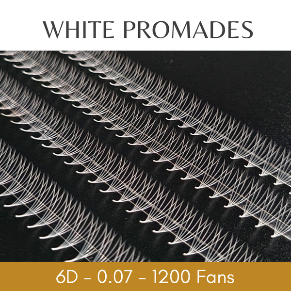 6D 0.07 WHITE Promade Fans - Megabox - 1200 Fans